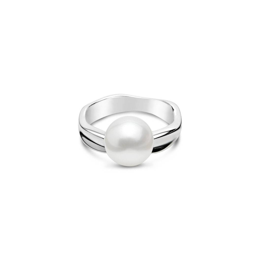 Ebb Tide ring Pearl | Handmade Silver Pearl Rings - Daniel Bentley