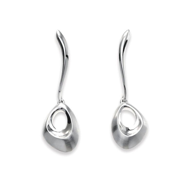 OASIS earrings long | Handmade Silver Earrings - Daniel Bentley