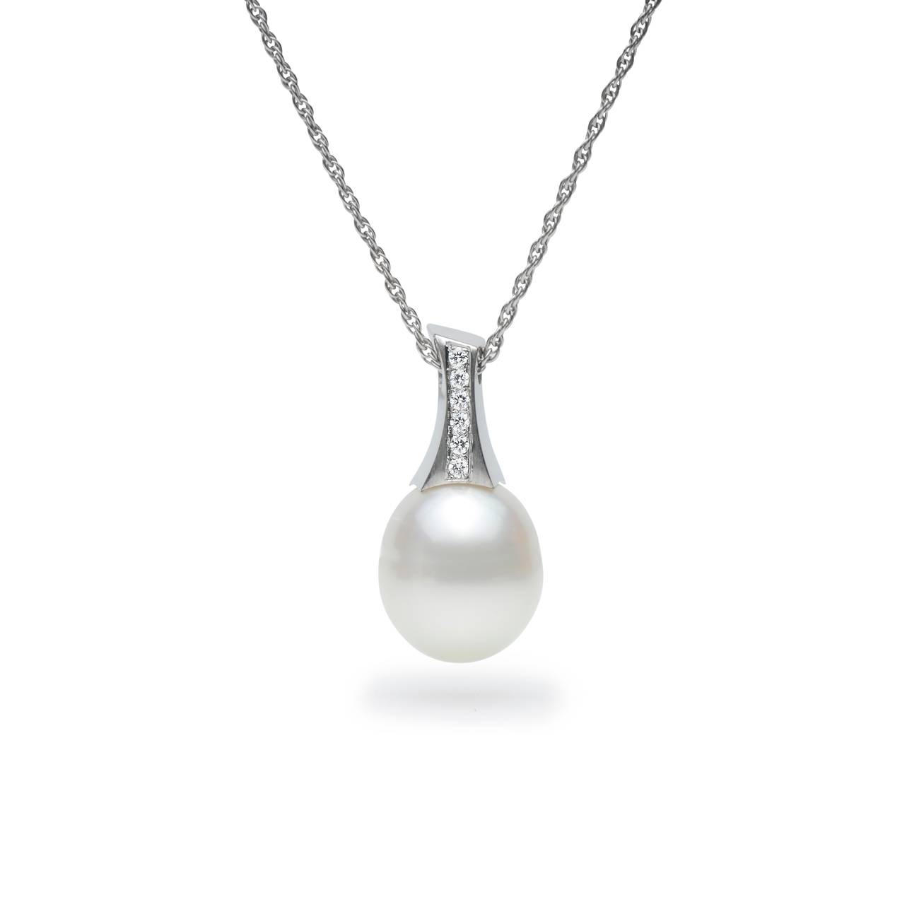 Arctic South Sea Pearl & Diamond Necklace | - Daniel Bentley