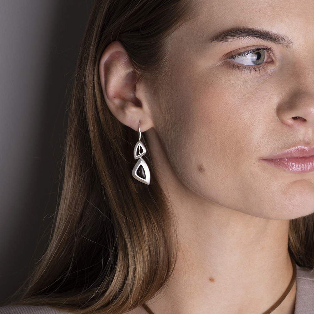 South Atlantic drop earrings Smokey Quartz