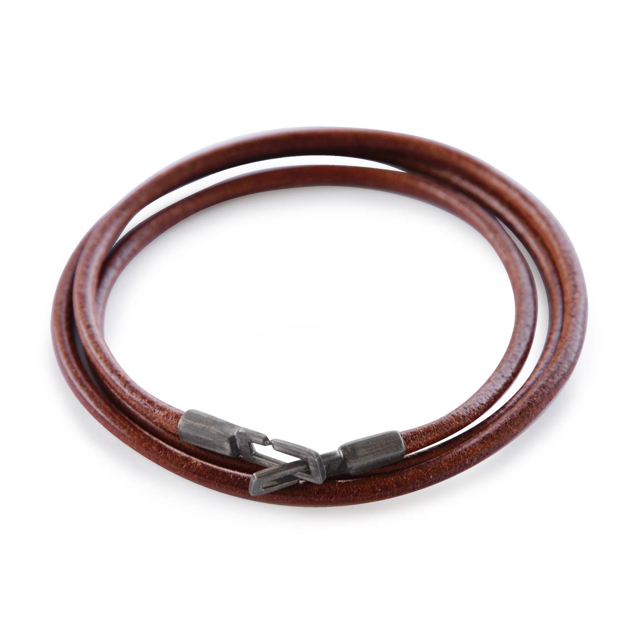 Leather wrap bracelet brown 3mm | Handmade Leather cords Cords & Chains ...