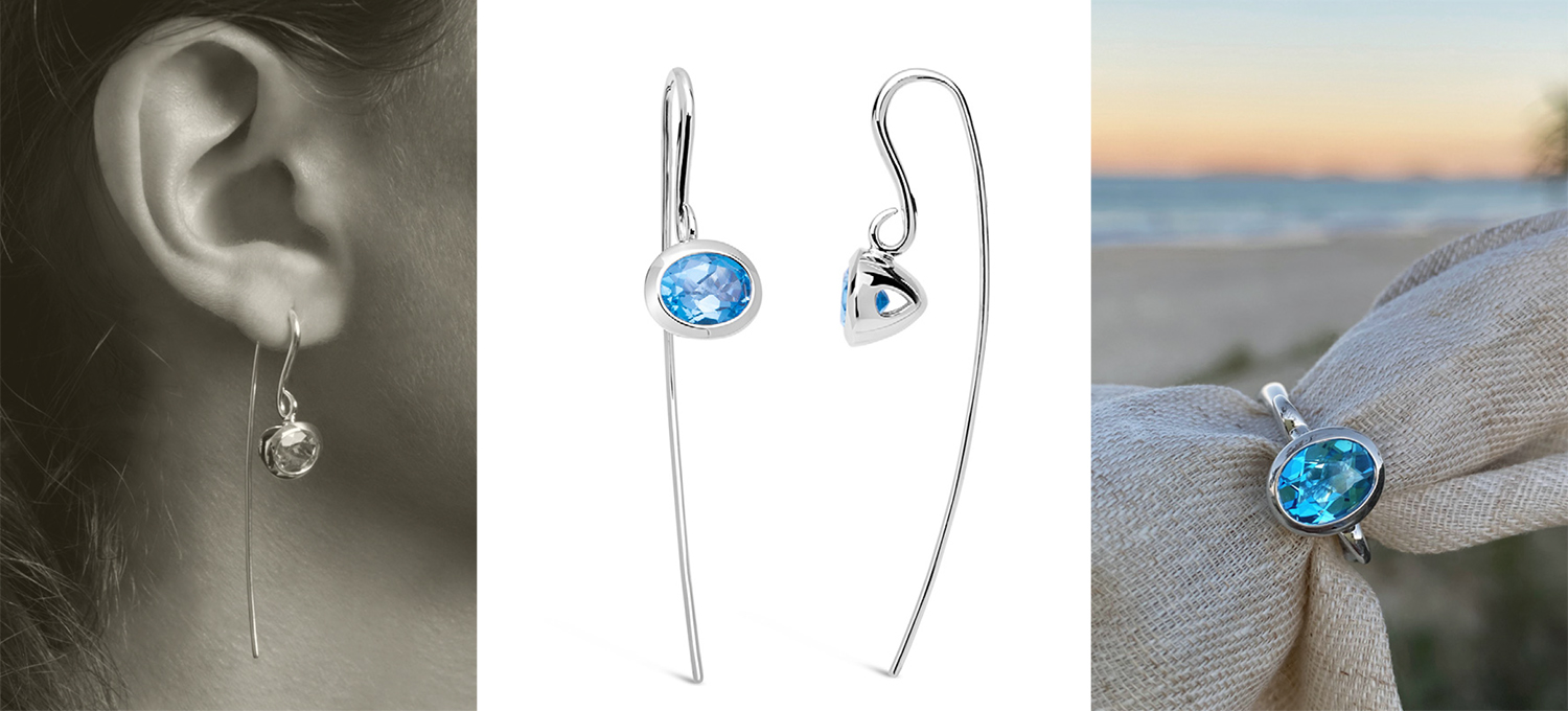 If an amazing blue topaz ring from our Nouvelle Lily collection doesn’t say ‘welcome summer’, I don’t know what does! Match it up with statement Nouvelle Lily earrings – just stunning. 