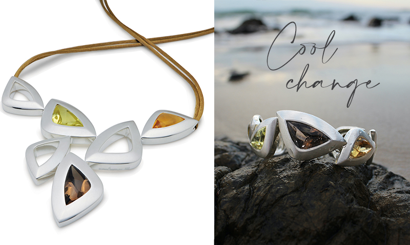 Stunning pieces of jewellery. Combine golden citrine, smokey quartz and lemon quartz