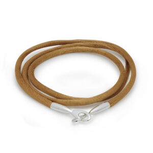 Satin Cord in honey rayon with specially designed silver clasp